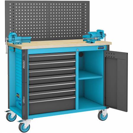 Banc de lucru - Banc de lucru mobil cu 7 sertare si 230 piese
