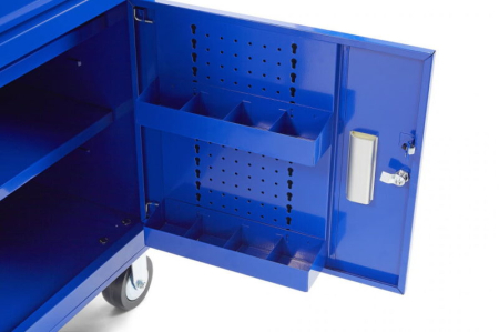 Banc de lucru mobil tip carucior 117 cm cu blat de lucru din lemn - HBM [6]