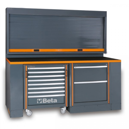 Banc de lucru profesional - Banc de lucru modular pentru atelier, model C55PB/3