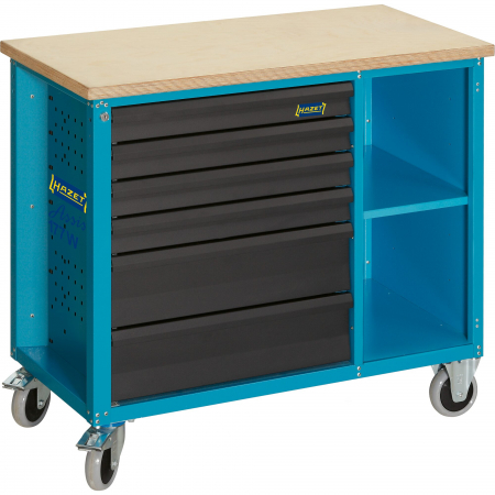 Banc de lucru - Banc de lucru neechipat pe role cu 6 sertare