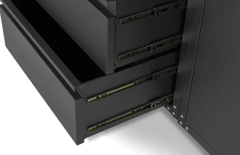 Banc de lucru tip ansamblu modular de atelier premium negru mat, 16 buc. - HBM [9]