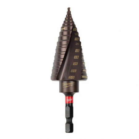 Burghiu in trepte Milwaukee 48899265, SHOCKWAVE™ IMPACT DUTY, 12 trepte, 4-30 mm [1]