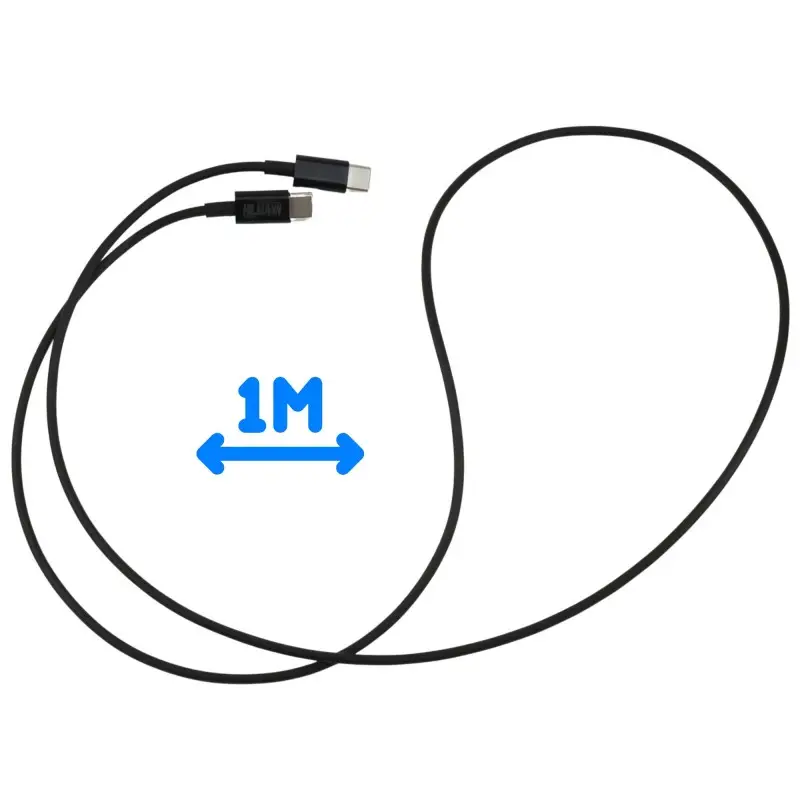 Cablu HILMANN USB-C - USB-C 20W, 1m pentru încărcare rapidă [2]