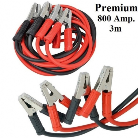 Robot pornire 12 - 24V - Cabluri de pornire 800 Amp, 3 m