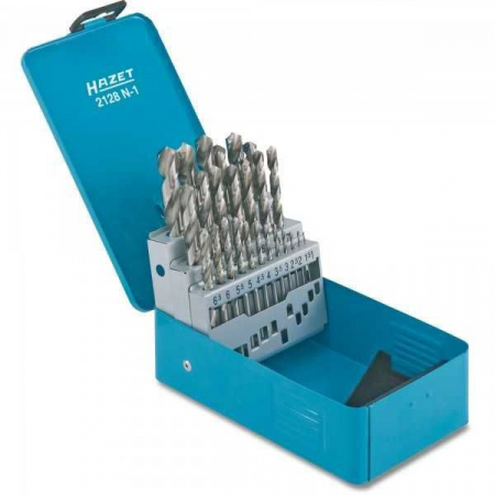 Set burghie si freze - Casetă burghie în spirală 1-13 mm 25 piese