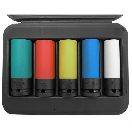 Trusa / Set tubulare pentru jenti aluminiu - Chei tubulare cu protectie, 5 buc