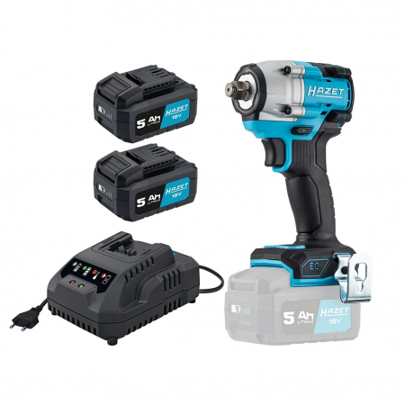 Scule electrice - Cheie de impact 1/2" cu acumulatori 5 Ah-18V, 600 Nm