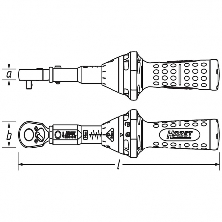 Cheie dinamometrica clichet reversibil pentru biti 2,5 - 25 Nm, 1/4″ [3]