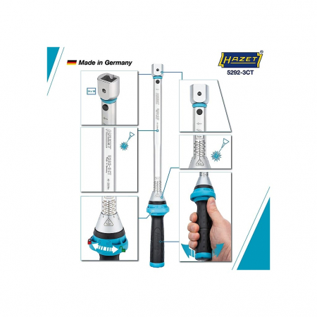 Cheie dinamometrica cu clichet reversibil, cu locas de inserare, 40-200 Nm [3]