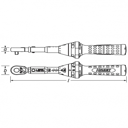 Cheie dinamometrica cu clichet reversibil pentru biti 1 - 9 Nm, 1/4″ [4]