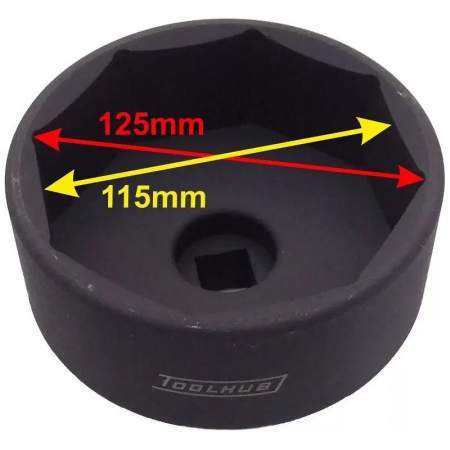 Scule pentru mecanica - Cheie pentru capace butuci camioane Volvo 115 mm x 8 laturi