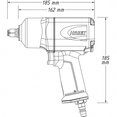 Cheie pneumatica de impact 1/2", 1700 nm [2]