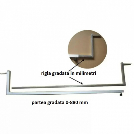 Scule sistem franare - Compas pentru reglat unghiul de convergenta la roti