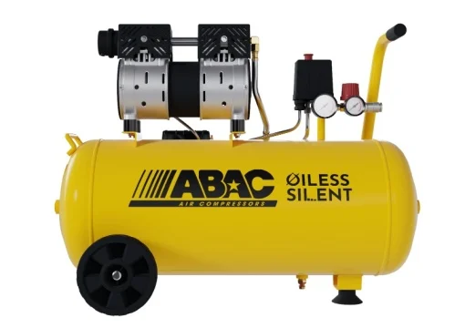 Produse - Compresor de aer cu piston fara ulei, silentios - 0.75 kW, 130 L/min, 8 bari - 50 Litri