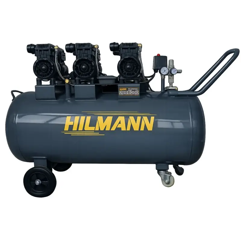 Compresoare - Compresor de aer silențios fără ulei 200 litri, 3.3kw