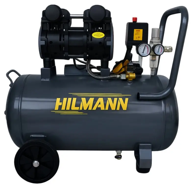Compresoare - Compresor de aer silentios fără ulei 50 litri, 1.5CP