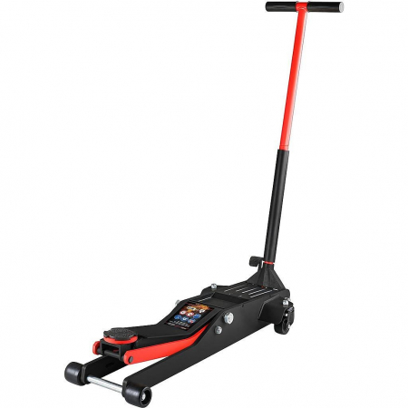 Cric auto - Cric hidraulic cu roți extra lung, 2T