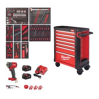 Produse - Dulap de scule echipat in varianta E.U TOOLGUARD™ 7 sertare metalice 78 cm, 246 piese