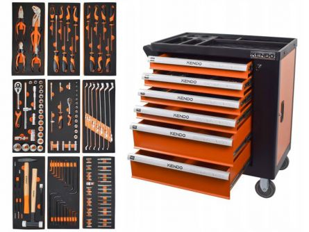 Produse - Dulap de scule echipare profesionala cu 6 sertare, 144 buc