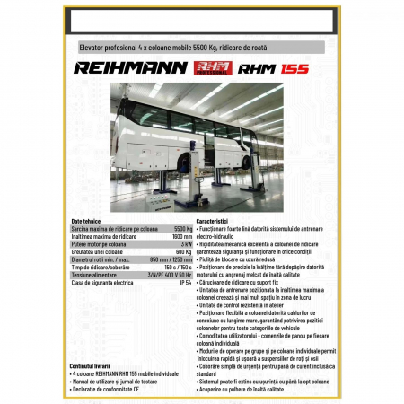 Elevator coloana mobilă, ridicare de roata, 5500 kg pe coloană [2]