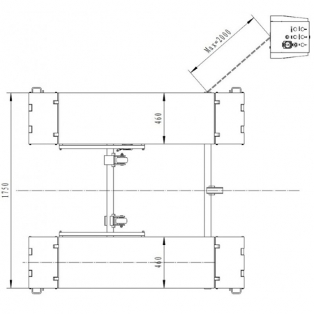 Elevator foarfeca pentru vulcanizare 3T, 220V [2]