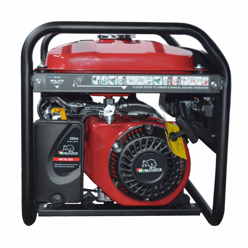 Generator de curent, putere maxima 3,8 kW   230V, pornire la sfoara - BISONTE [2]