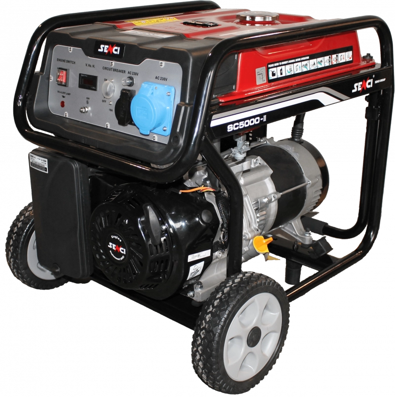 Generatoare de curent portabile - Generator de curent, putere maxima 4,5 kW   230V si pornire la sfoara - SENCI-ITALIA