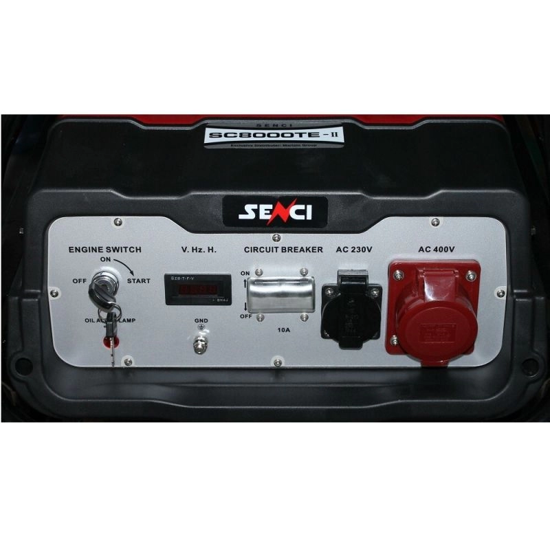 Generator de curent, putere maxima 7 kW 400V 4 kW 230V pornire electrica - SENCI-ITALIA [1]