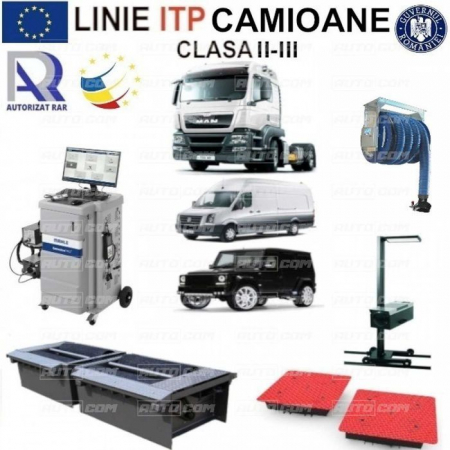 Linie ITP completa - Linie de inspecție și diagnosticare pentru autoturisme - autoutilitare - camioane