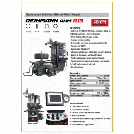 Masina dejantat roti 30 inch hidraulica REIHMANN-RHM R13 [4]