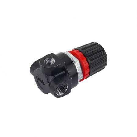 Echipamente atelier - Mini regulator de presiune cu 2 filete interioare de 1/4" si 1 filet de 1/8"