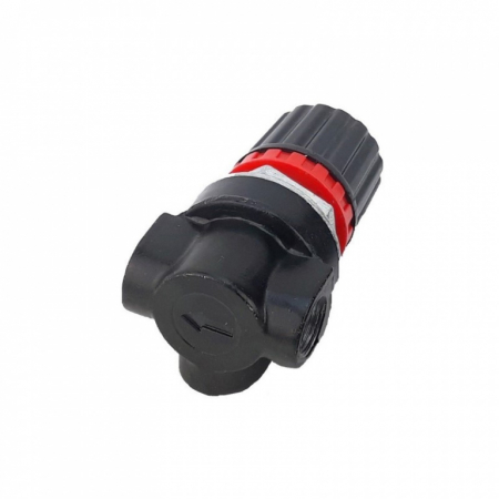 Mini regulator de presiune cu 2 filete interioare de 1/4" si 1 filet de 1/8" [1]
