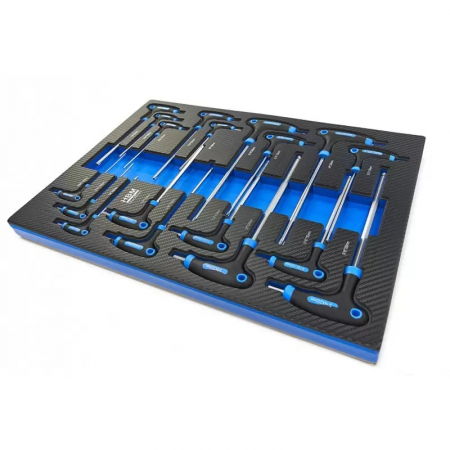 Set de 2 module pentru  dulap, imbus cu maner T 18 piese