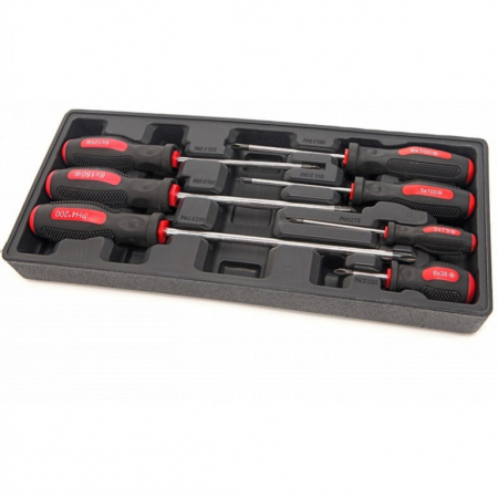 Modul si organizator pentru dulap de scule - Modul pentru dulap cu set de 7 surubelnite cruce