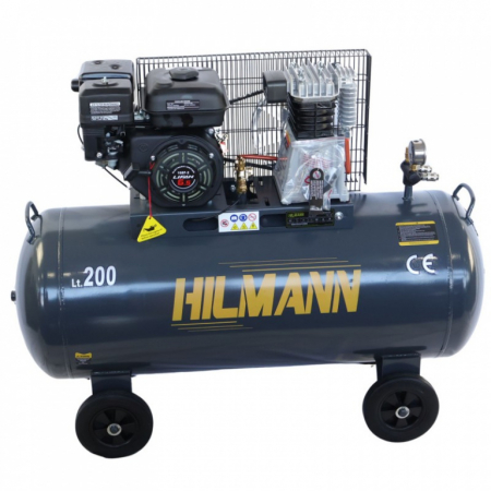 Compresoare - Motocompresor 200L, 6.5CP pe benzină, 10 bar