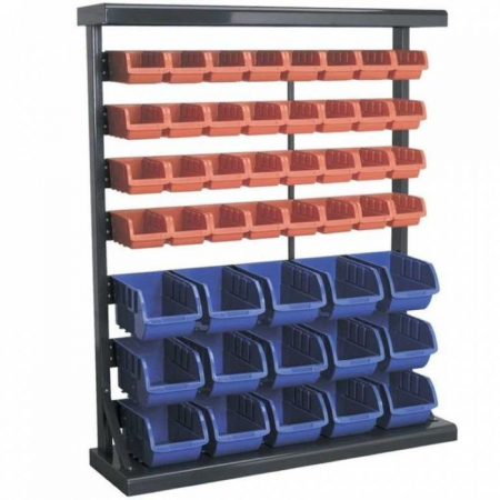 Cutie si geanta de scule - Organizator cu cuve din plastic pentru atelier
