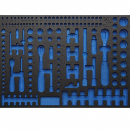 Modul si organizator pentru dulap de scule - Organizator tubulare 192 piese