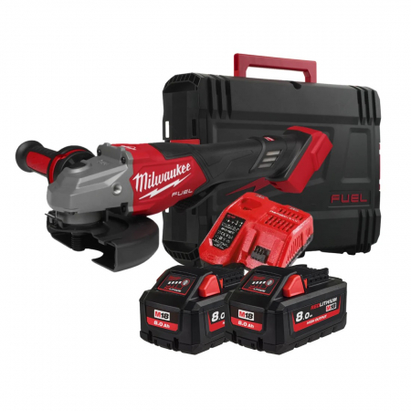 Polizor unghiular de inalta performanta 125 mm cu franare si schimbator lateral M18