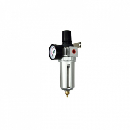 Regulator de presiune cu manometru si filtru cu supapa automata de golire a apei 3/8" [3]