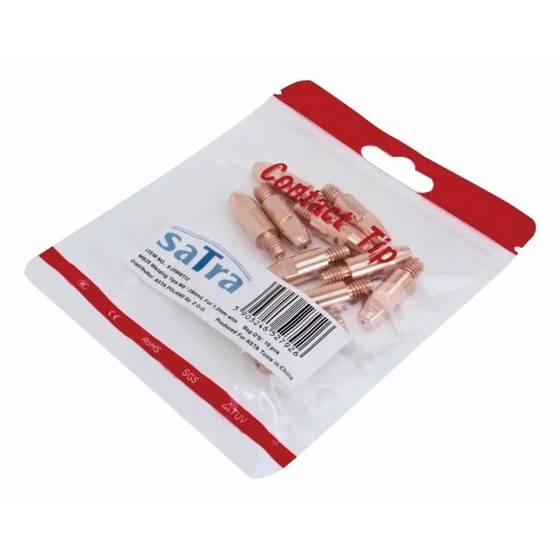 Set 10 duze de contact cu filet de M6x28 din cupru pentru sarma de 1.2 mm [1]