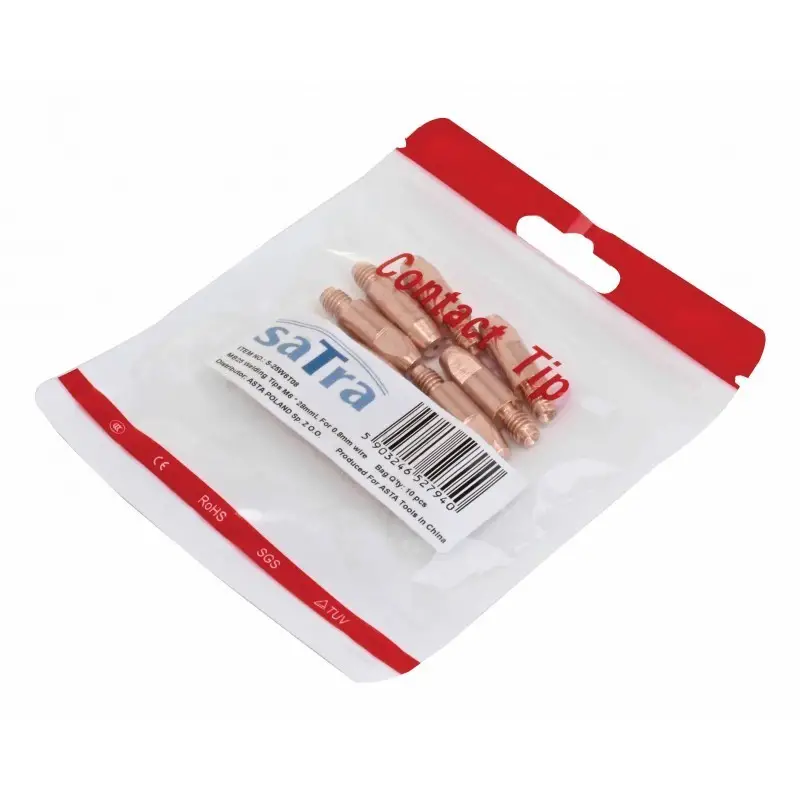 Set 20 duze de contact cu filet de M6x28 din cupru pentru sarma de 0,8 mm [1]