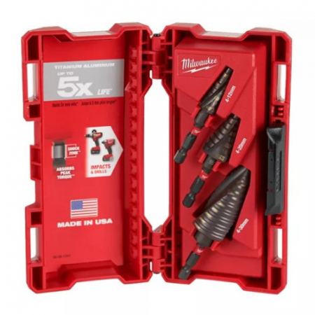 Produse - Set 3 Burghie SHOCKWAVE™ IMPACT DUTY, în trepte, cu tijă cilindrică
