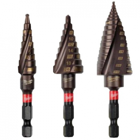 Set 3 Burghie SHOCKWAVE™ IMPACT DUTY, în trepte, cu tijă cilindrică [1]