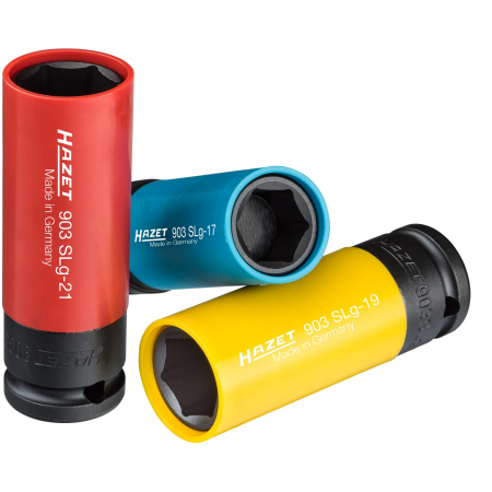 Trusa / Set tubulare pentru jenti aluminiu - Set 3 tubulare impact, 1/2"