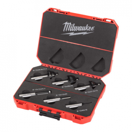 Scule pentru constructii - Set 6 capete de frezat, 12 mm