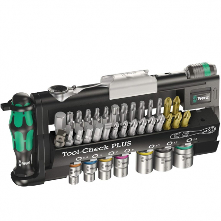 Scule pentru mecanica - Set biti cu clichet Tool Check PLUS