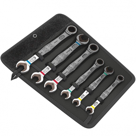 Scule pentru mecanica - Set chei combinate cu clichet/chei duble Joker 6 set 1, 6 piese