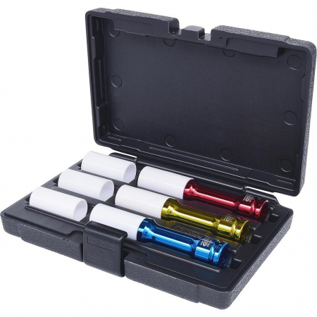 Trusa / Set tubulare pentru jenti aluminiu - Set chei tubulare impact extra lungi cu protectie