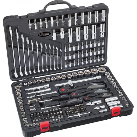 Produse - Set chei tubulare profesionale 1/4"-3/8"-1/2", 216 piese