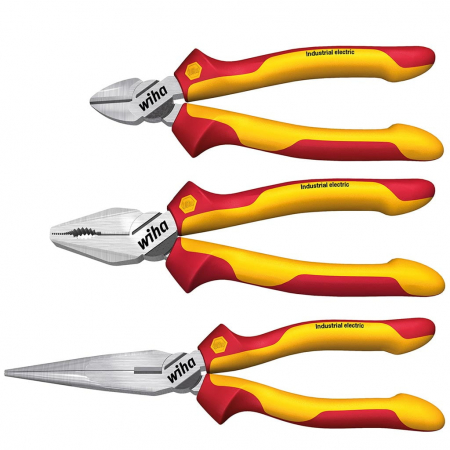Produse - Set clești pentru electricieni VDE 180 mm, 3 piese